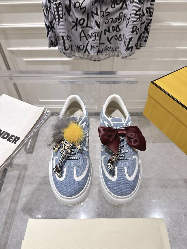 Factory Direct, Top Version! Super Hot Newest Fendi 2025 Thick-Soled Doll Sneak