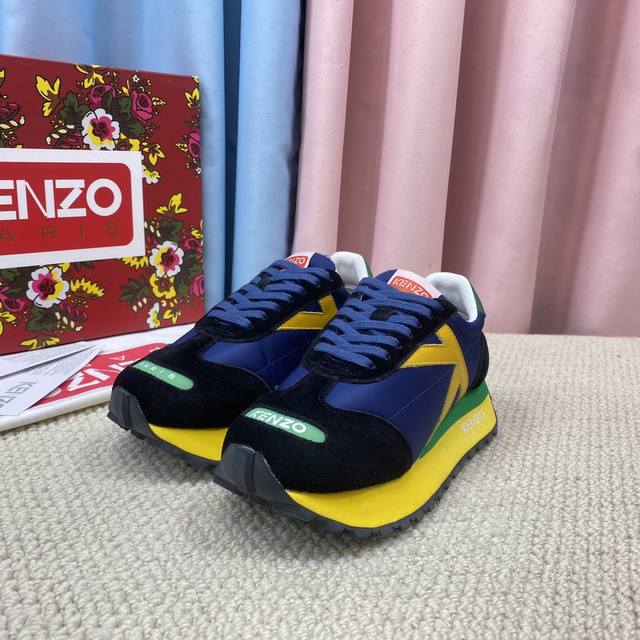 Top-tier Kenzo new classic couple casual sneakers With an quirky and cute desig