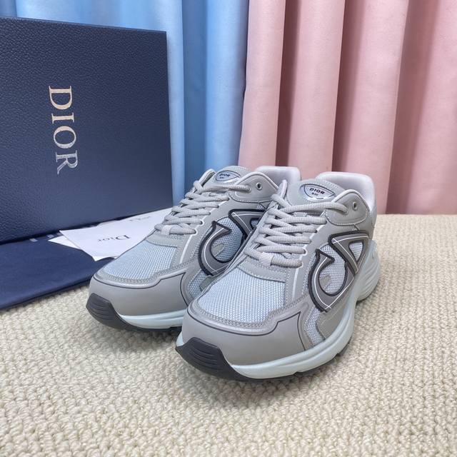 High-quality Dior B30 modern sports celebrity style platform lace-up casual run