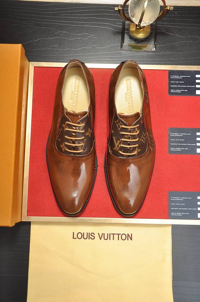 Louis Vuitton New Style Leather LV Dress Shoes, 1:1 Replica from Boutique, Origi