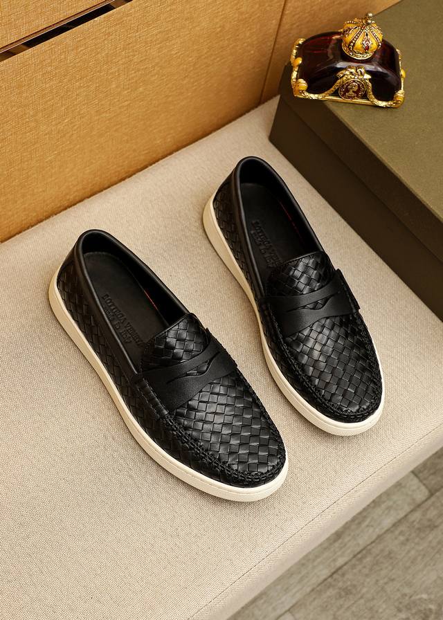 Product Trademark: Bv Bottega Veneta Woven Slip-on Casual Men's Shoes True Size