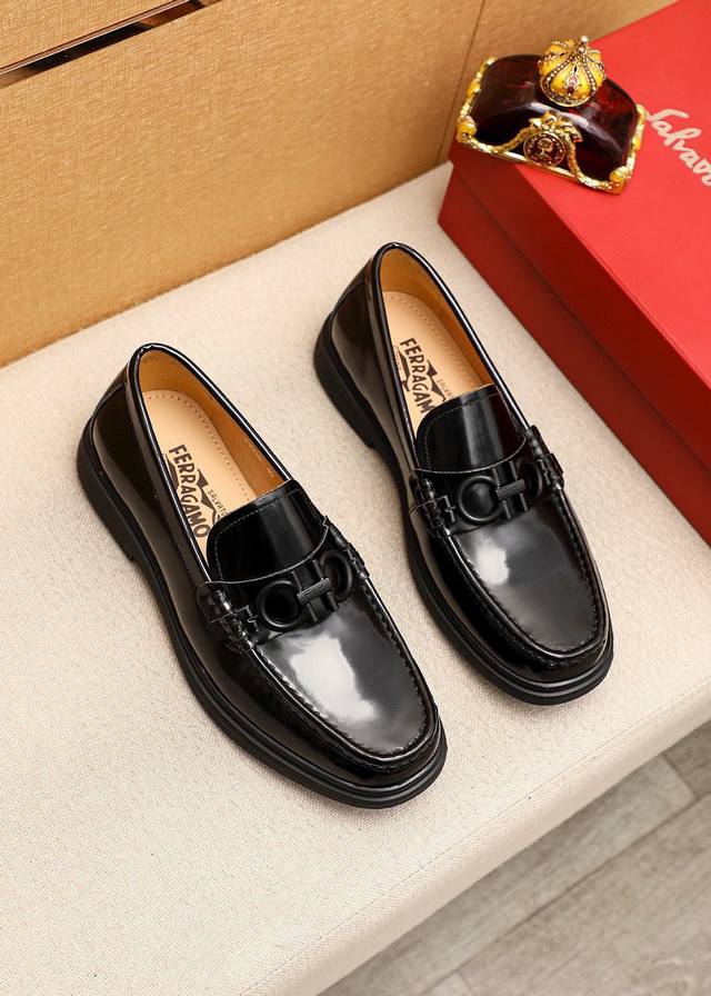 Product Trademark: Ferragamo Casual Leather Shoes True Sizes: 38-44, 45 (Custom