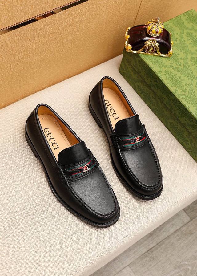 Product Trademark: Gucci Casual Leather Shoes True Sizes: 38-44, 45 (Custom Mad