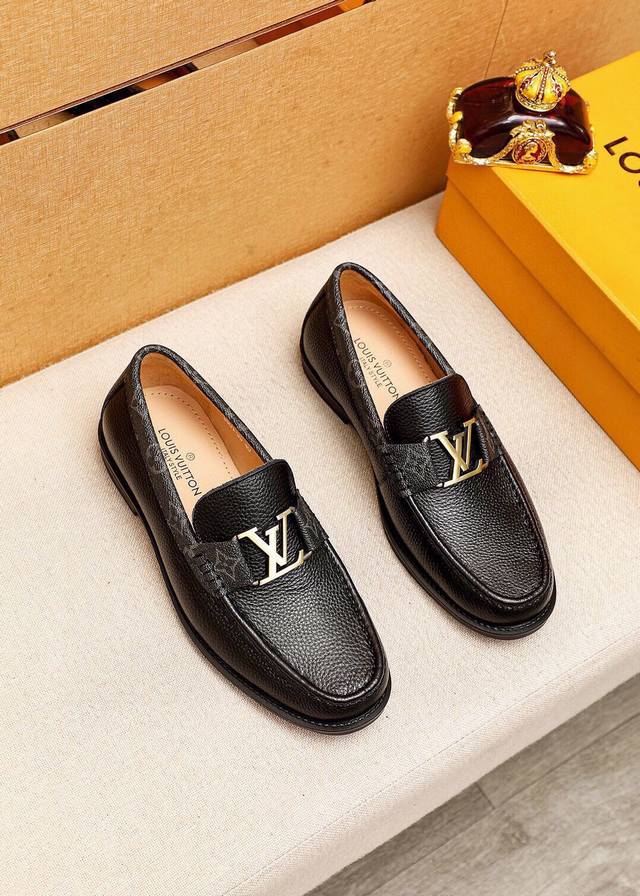 Product Trademark: Louis Vuitton Casual Leather Shoes True Sizes: 38-44, 45 (Cu
