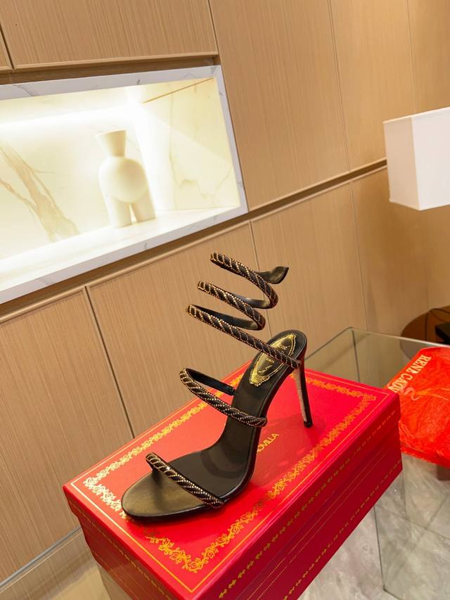 Rene Caovilla Rc Snake-Wrapped Fairy Sandals Series, alluring and glamorous top-