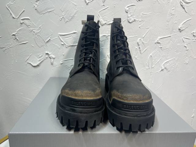 2025 Balenciaga Combat Strike Men's Boots (same style as Nicholas Tse's), 1:1 re