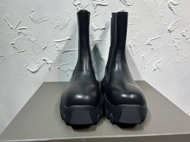 2670 Latest Rick Owens Black Washed Men's Cheshire Boots, Porterville Army Mege
