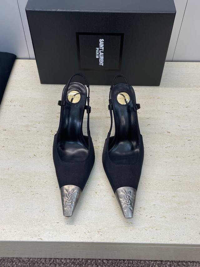 Factory price Saint Laurent Paris 2025 Early Autumn New High-Heeled Square Toe W