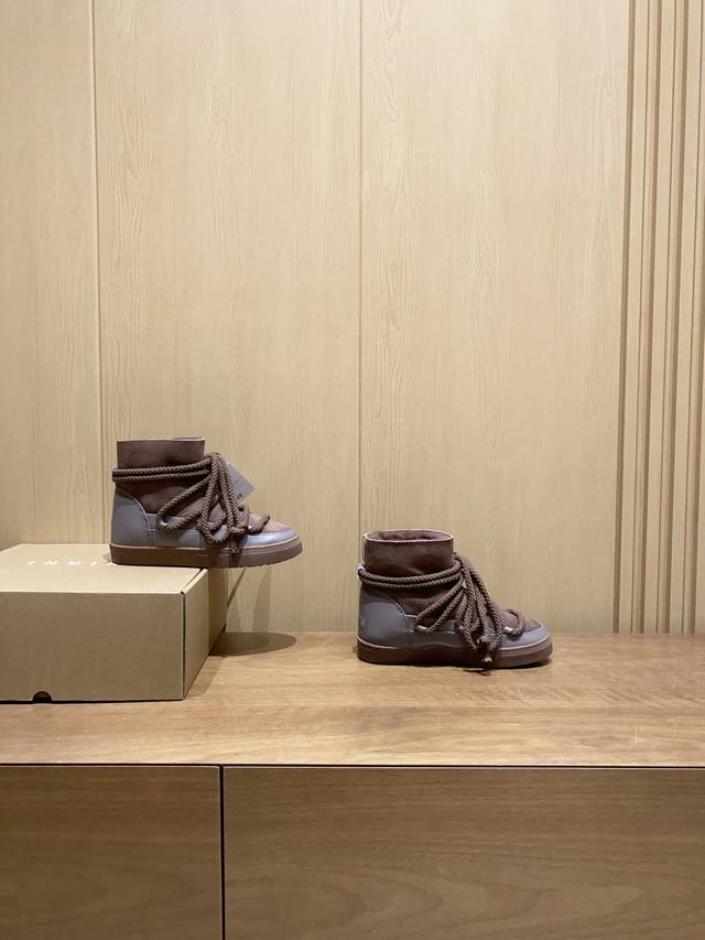 Inuikii The Cold Beauty of Switzerland Inuikii Shearling Anti-slip Height-increa