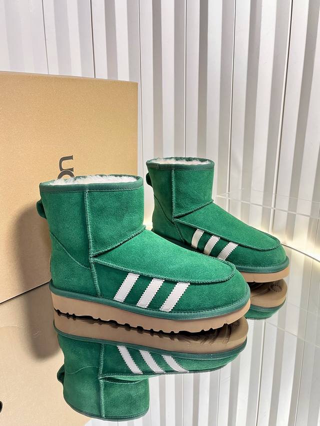 Retail-grade Sports-style Ugg x Adidas 25Ss Autumn/Winter Warm Snow Boots The up