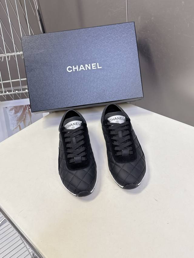 Chanel Quilted Baseball Shoes, Tennis Shoes, Casual Sports Shoes Original Purcha