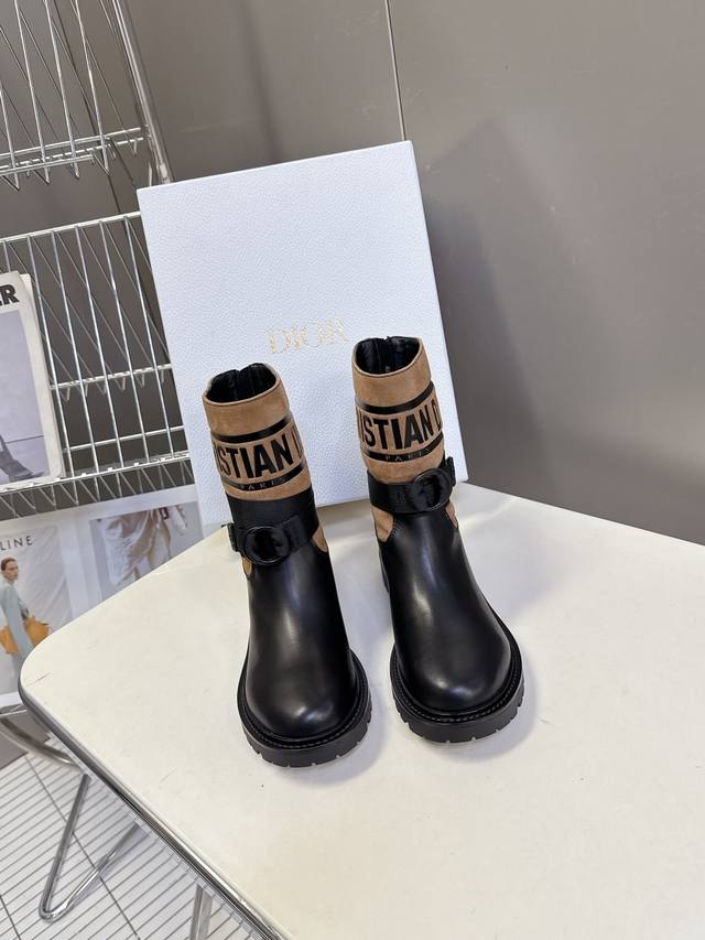 Dior Fall/Winter Newest Riding Boots, Ankle Boots, Super Popular with Celebritie