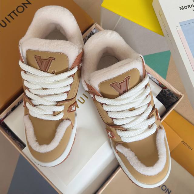 Top Version: Couple Style LV (Lv) Latest Chubby Trainer Maxi Shoes, Skateboard S