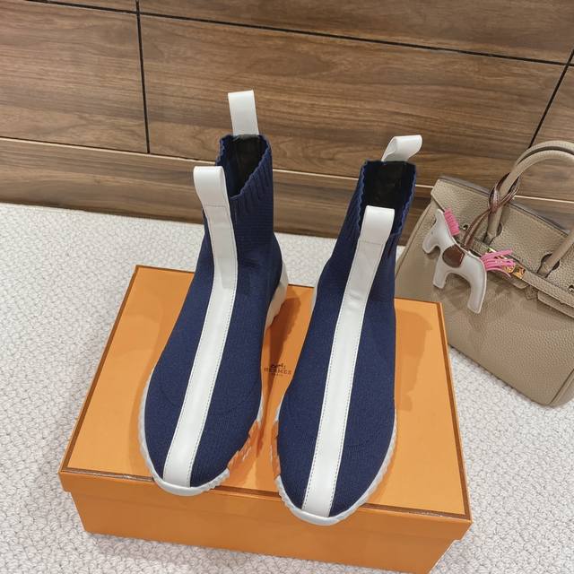 Men's 20, Couple Style, H Brand 25Ss Early Spring White Sneakers! Classic boot