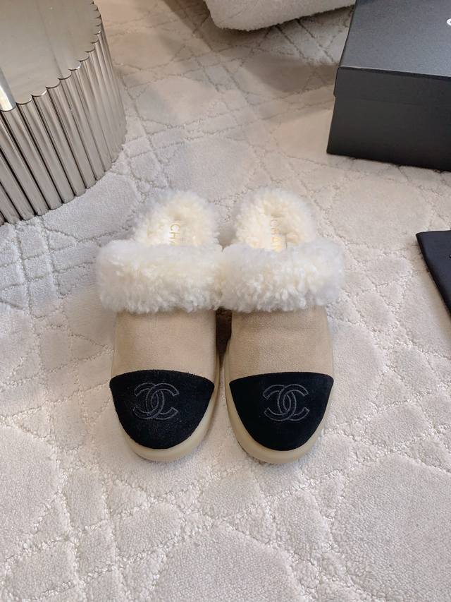 Slippers, Single Shoes, Ankle Boots Chane* New Wool Snow Boots The texture of s