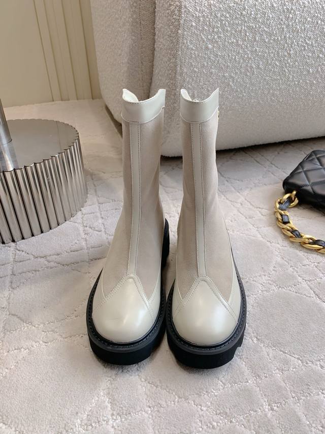 Factory Price p Chane* New Thick-Soled Ankle Boots Classic, Simple, and Versati