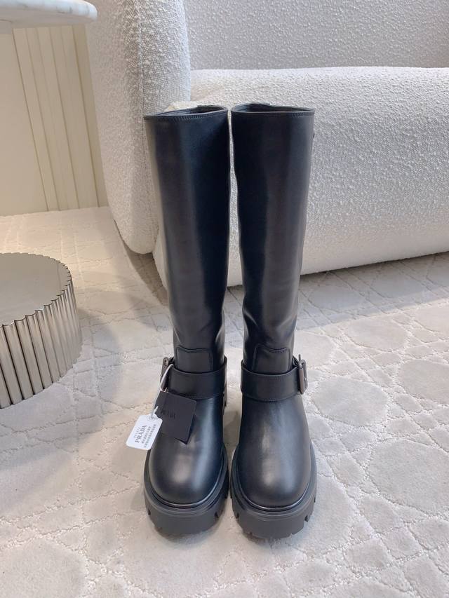 Suede leather prad* New thick-soled over-the-knee boots that make your legs loo