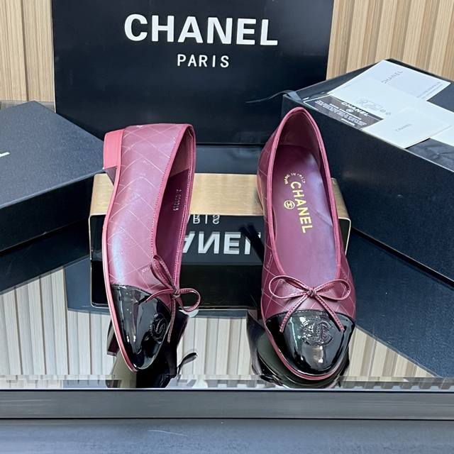 Factory price Correct high version! Chanel's classic ballet flats, the Sling-Ba
