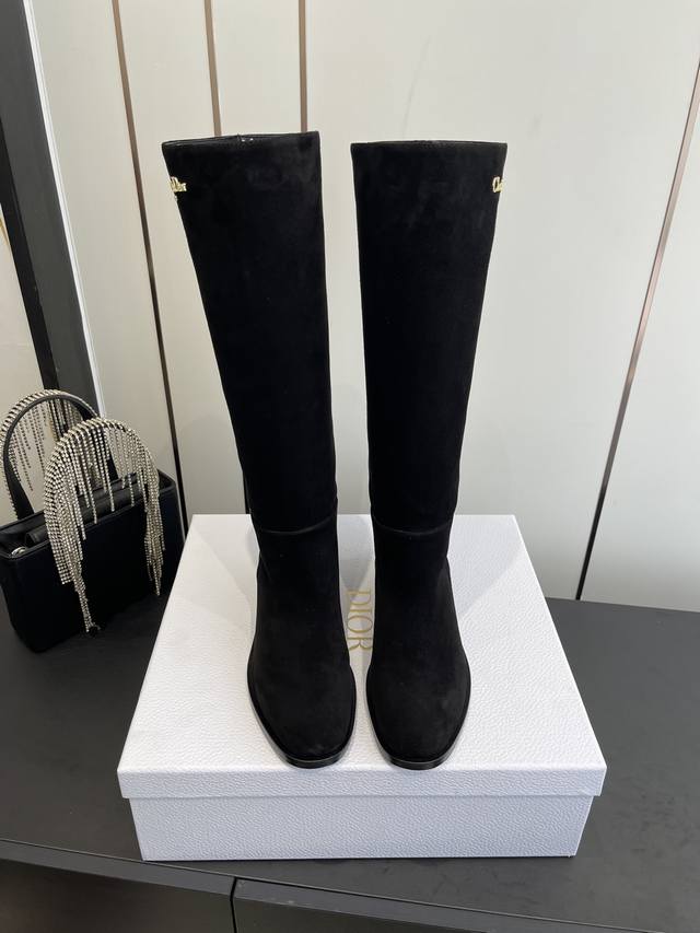 Dior Autumn/Winter New Arrival D-Town Punk Style Long Boots Ready-to-Wear Serie