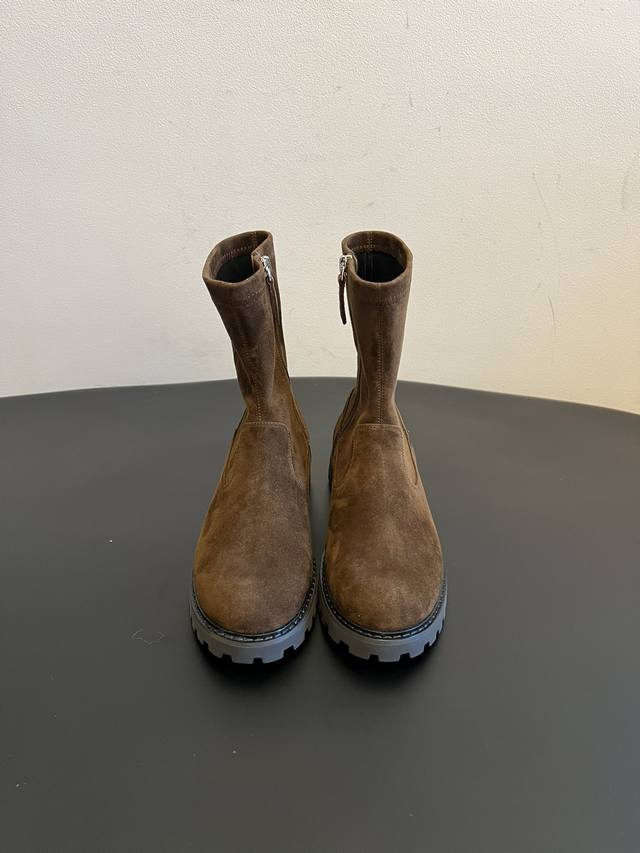 Dongguan-made The Ro* Autumn/Winter New Retro Round Toe Ankle Boots Adopting the