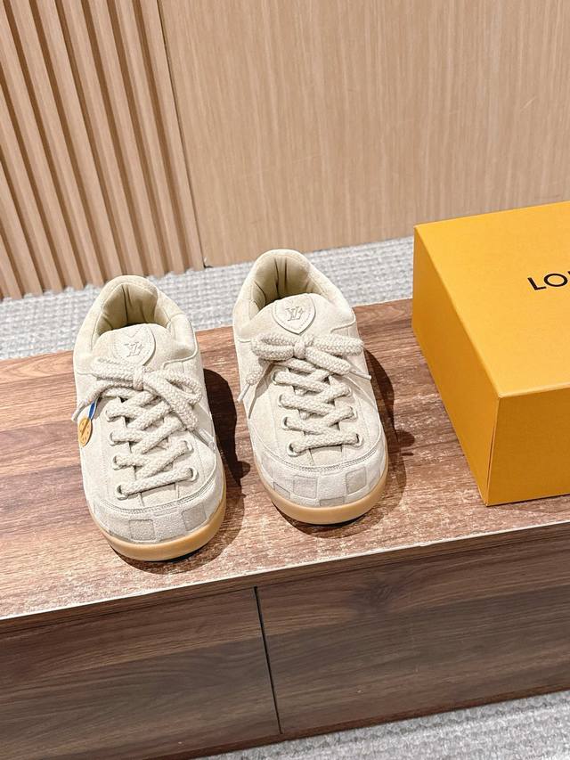 Men's + This collaborative Louis Vuitton "Fat Martens" loafers feature a suede