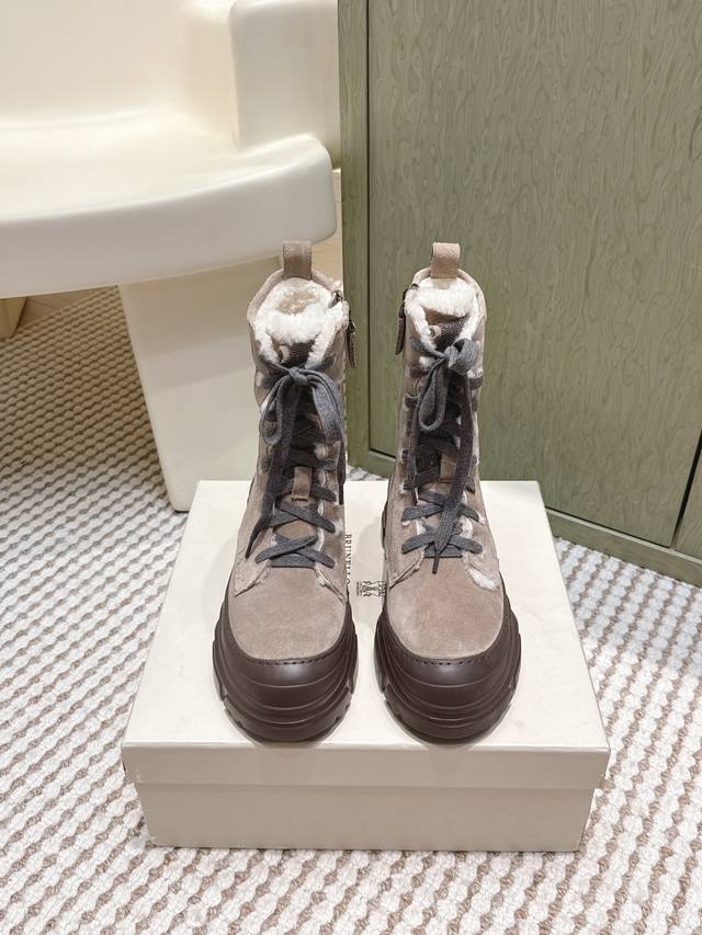 Retail-grade Brunellocucinell *25S Early Autumn New Motorcycle Retro Dr. Martens