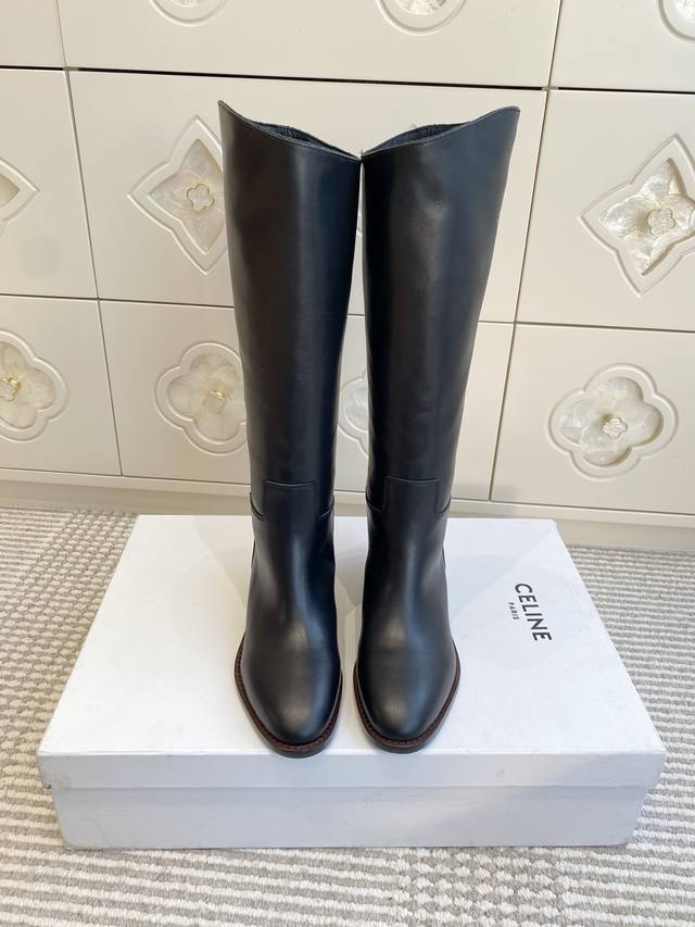 Celine 2025Ss New Retro Platform Long Boots, Martin Boots, Riding Boots A hot it