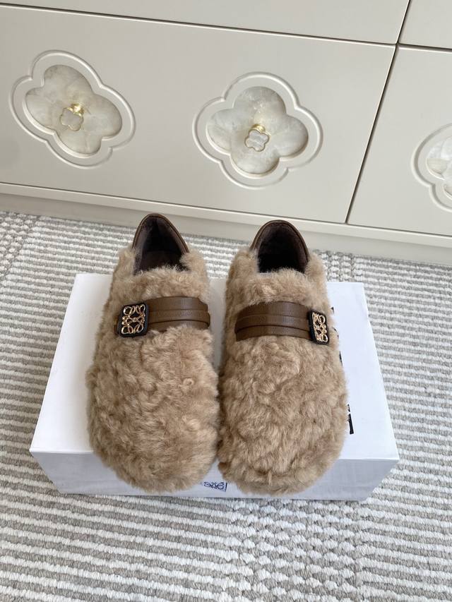 Loewe 25Ss Autumn/Winter New Slip-on Birkenstock Snow Boots Extremely comfortabl