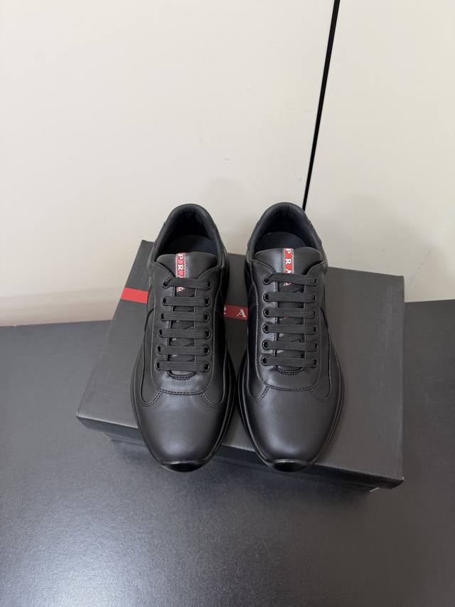High-quality Prada 25 America's Cup series couple casual sneakers. Original pur