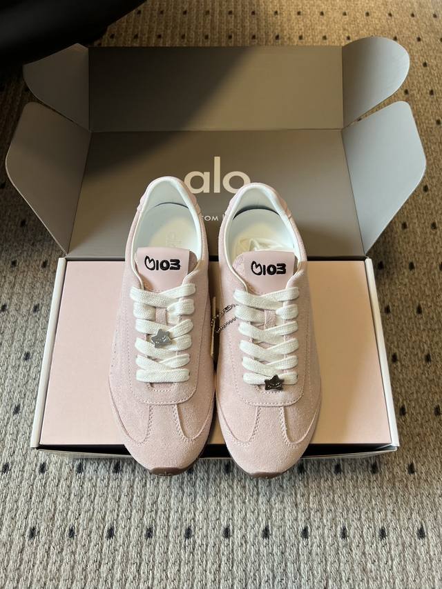 Al* X Jisoo Collaboration Pink German Training Shoes These are German training s