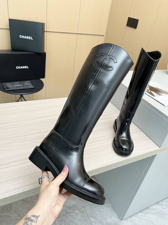 Chanel * Autumn/Winter New Arrivals These letter riding boots are truly a symbol