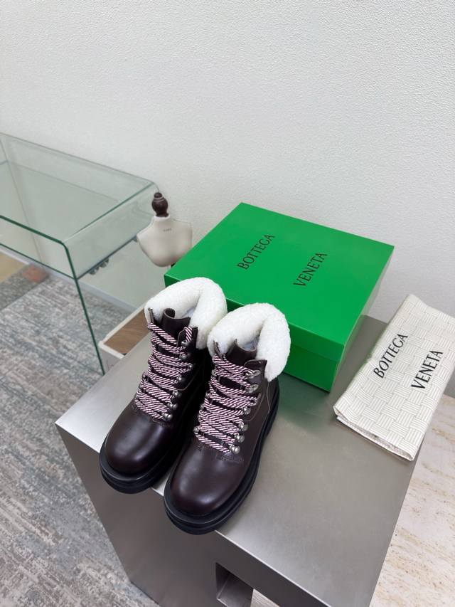 Wool Hiking Boots Bottega Venet* Classic double-layer thick sole design 1:1 rep