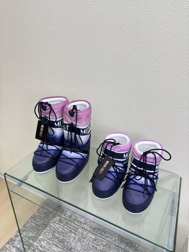 Moon Boot Gradient Style Factory Price p Item worn by Wang Hedi and Yu Shuxin Wh