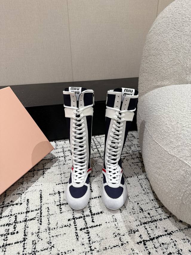 Miu Miu Spring/Summer 2025 Runway Show: Miu Miu German Training Casual Boots Sho