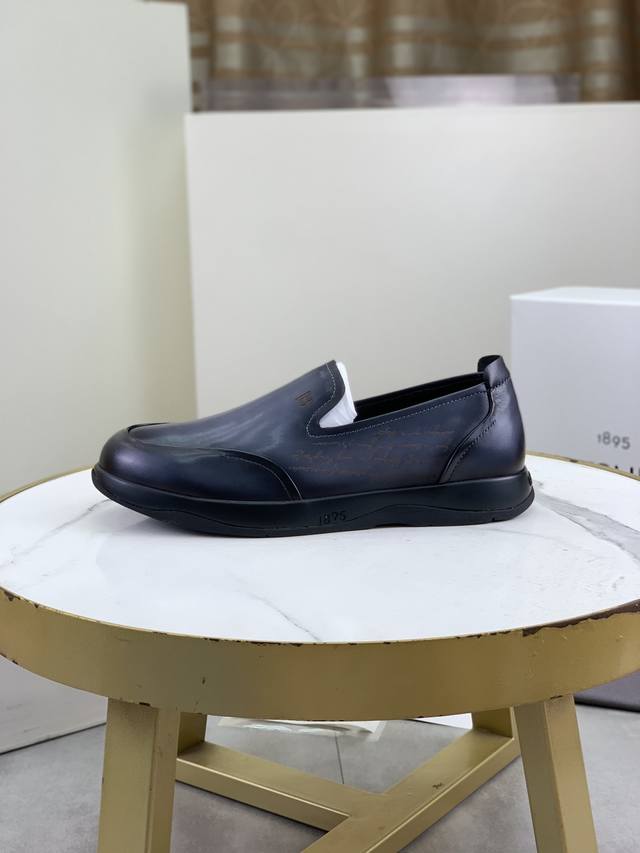 Factory direct price, top-tier version Berluti men's athletic casual shoes. Fea