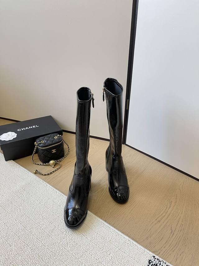 Top-quality imported long boots * Chanel classic series boots Top-tier quality