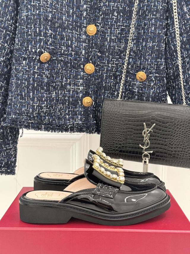 Factory Price Roger Vivie*Rv Classic Square Buckle Loafers Although it's a fairl