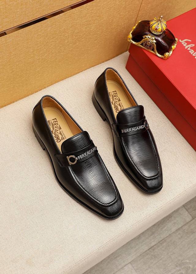 Product Trademark: Ferragamo Casual Leather Shoes True Sizes: 38-44, 45, 46 (Cu