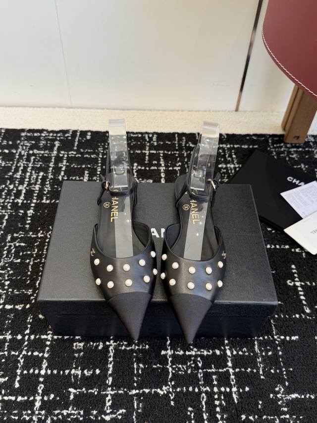 Retailer-grade Chanel 25Ss Early Spring New Arrival Pointed-Toe Sandals I call t