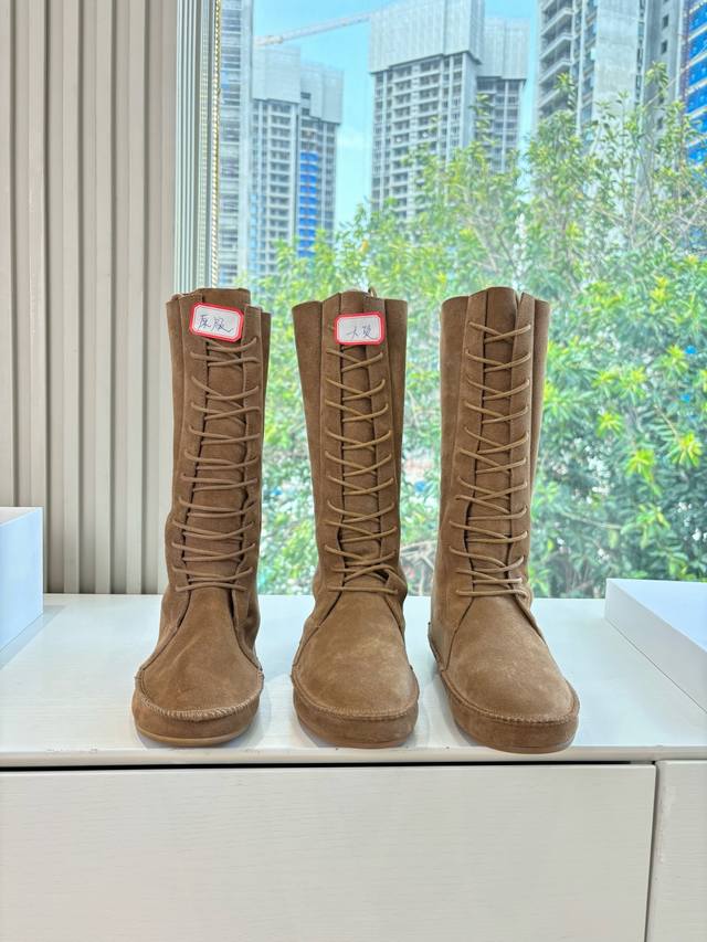 G323The Row 25 New Flat Cotton Shoes/Riding Boots. It's rare to see a pair so me