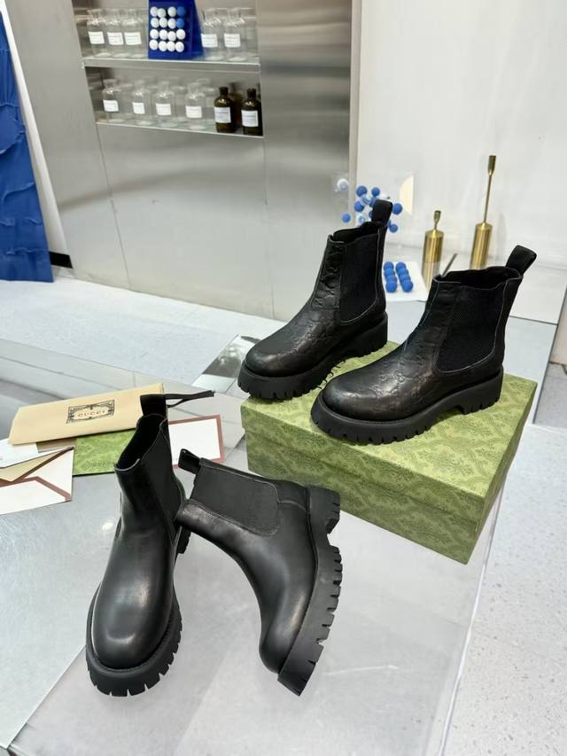 Gucci Dr. Martens Boots The iconic pattern continues to shine in Gucci's new col