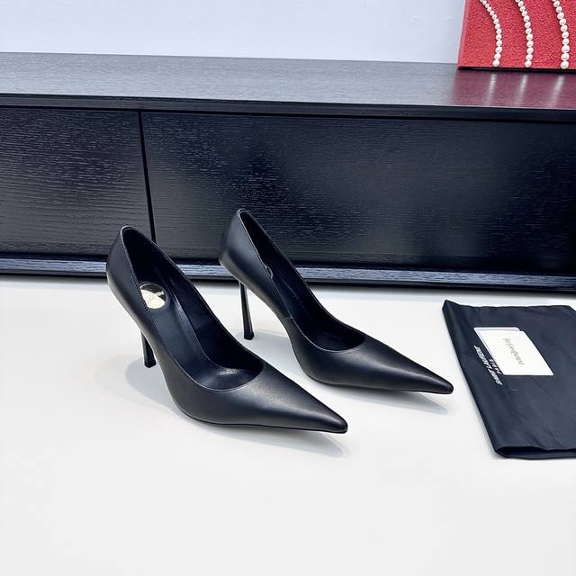 YSL Saint Laurent 25th Anniversary New Minimalist Pointed-Toe Stiletto Heels The