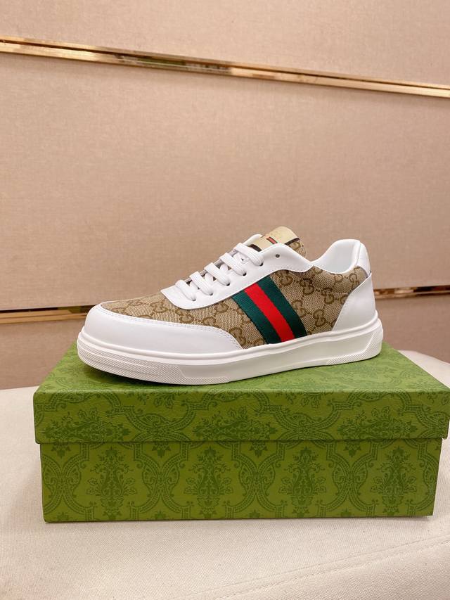 Factory Price p Gucci Men's Latest Collection Casual Shoes! 1:1 replica of the