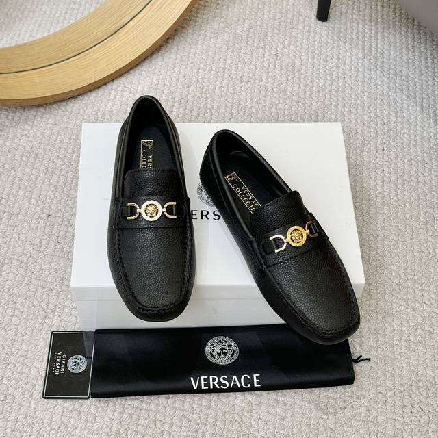 Factory Price p Top Quality Versace Classic Low-Top Slip-On Driving Shoes - Glo