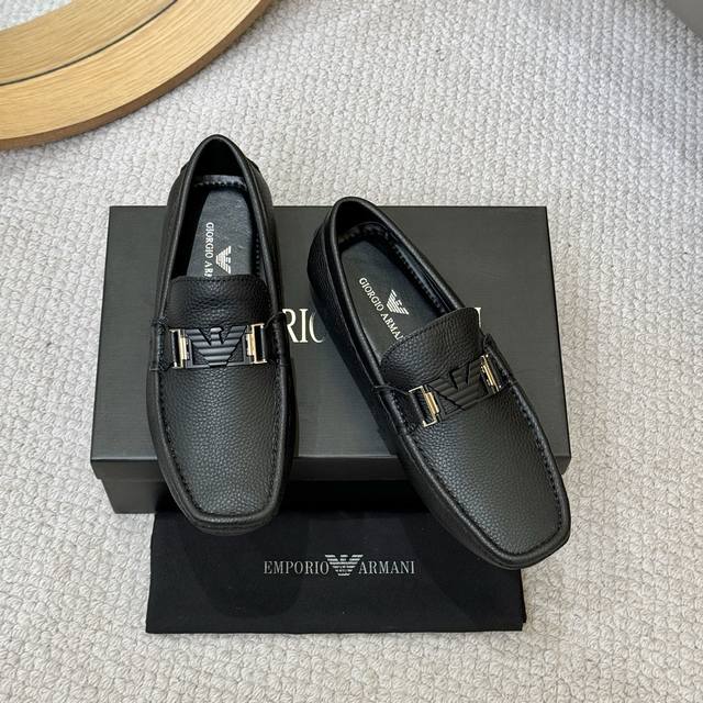 Factory Price p Armani 2025 New Casual Loafers, 1:1 replica of boutique shoes w