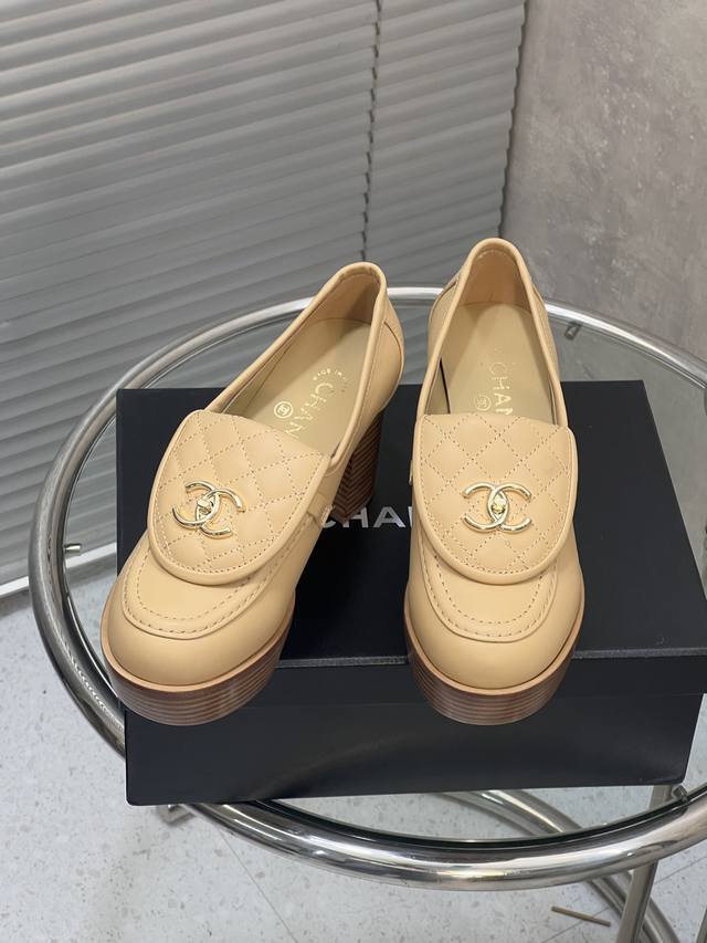 Factory Direct Chanel New High-Heeled Shell Shoes/Loafers Top-Tier Single Shoe