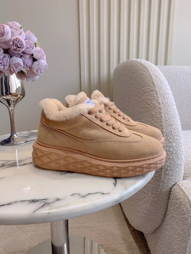 Factory Price p Jimmy Cho* New Wool Warm Casual Shoes Super Thick and Warm Clas