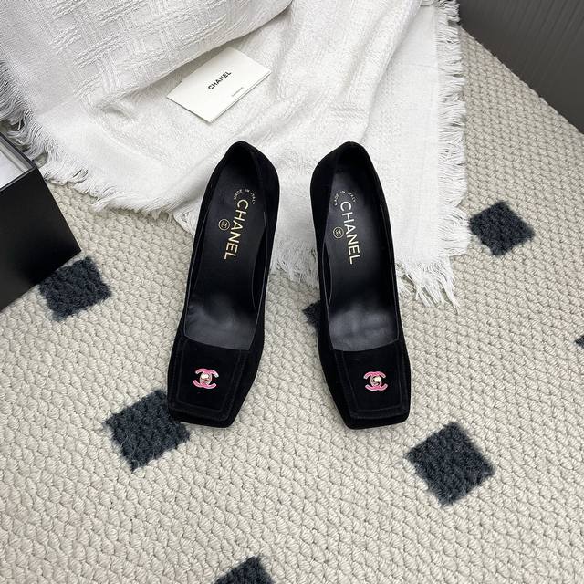 Retail-grade Chanel 25Ss Early Spring New Chunky Heel Mary Jane Shoes A very pop