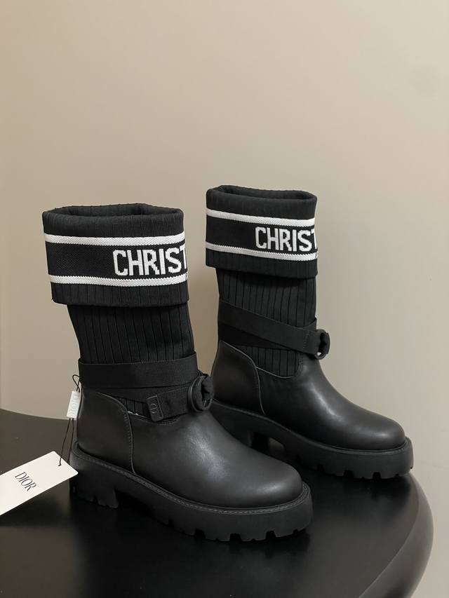 2025 Fall/Winter New Dior D-Major Ankle Boots - Hot Selling Cd Logo Embroidered