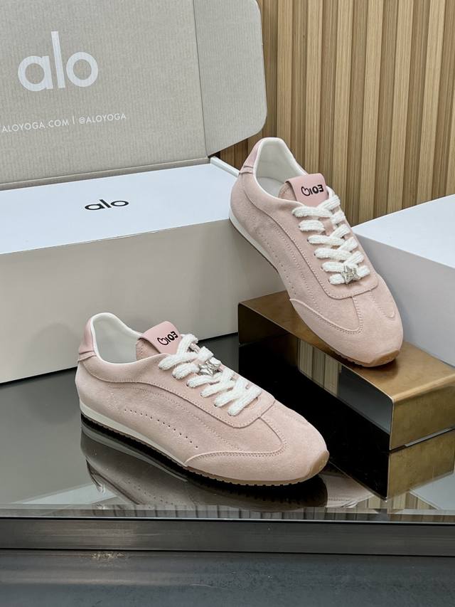 Top-tier version with airplane box Alo 2025 Spring/Summer Thick-soled Comfortabl